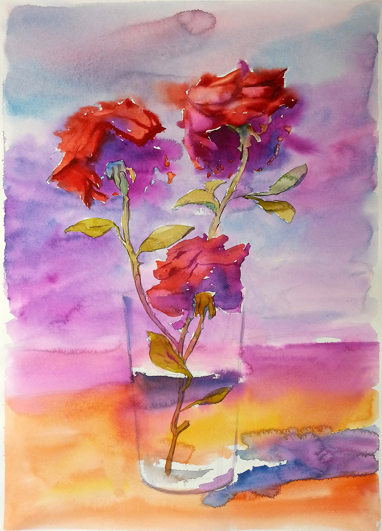 The scent of roses in love